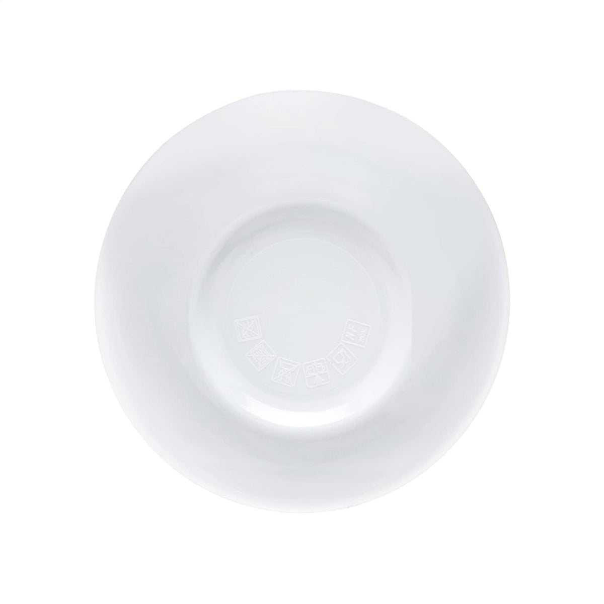 Amazon Basics Round Melamine Bowl  8 oz  White  6 Piece Set