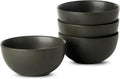 Cereal Bowls  24 oz Soup Bowls Set of 4  Ceramic Bowls Set for Salad  Fruit  Breakfast  Dessert  Stoneware Bowls for Kitchen  Dishwasher & Microwave Safe  Matte Black
