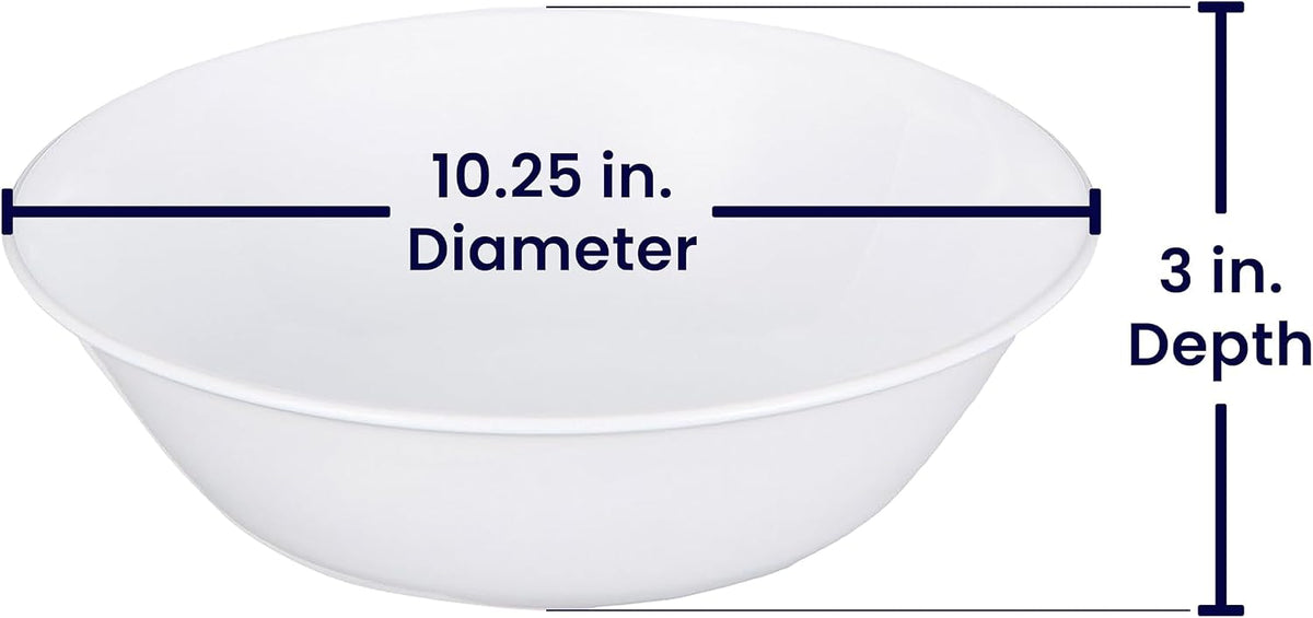 Corelle Livingware 2-quart Serving Bowl Winter Frost White (4)