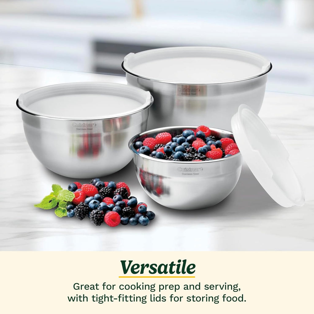 Cuisinart Mixing Bowl Set  Stainless Steel  3-Piece  CTG-00-SMB