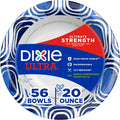 Dixie Ultra  Large Paper Bowls  20 Oz  56 Count  Microwave Safe  Compostable  Disposable Bowls Great For Breakfast  Lunch  And Dinner Meals