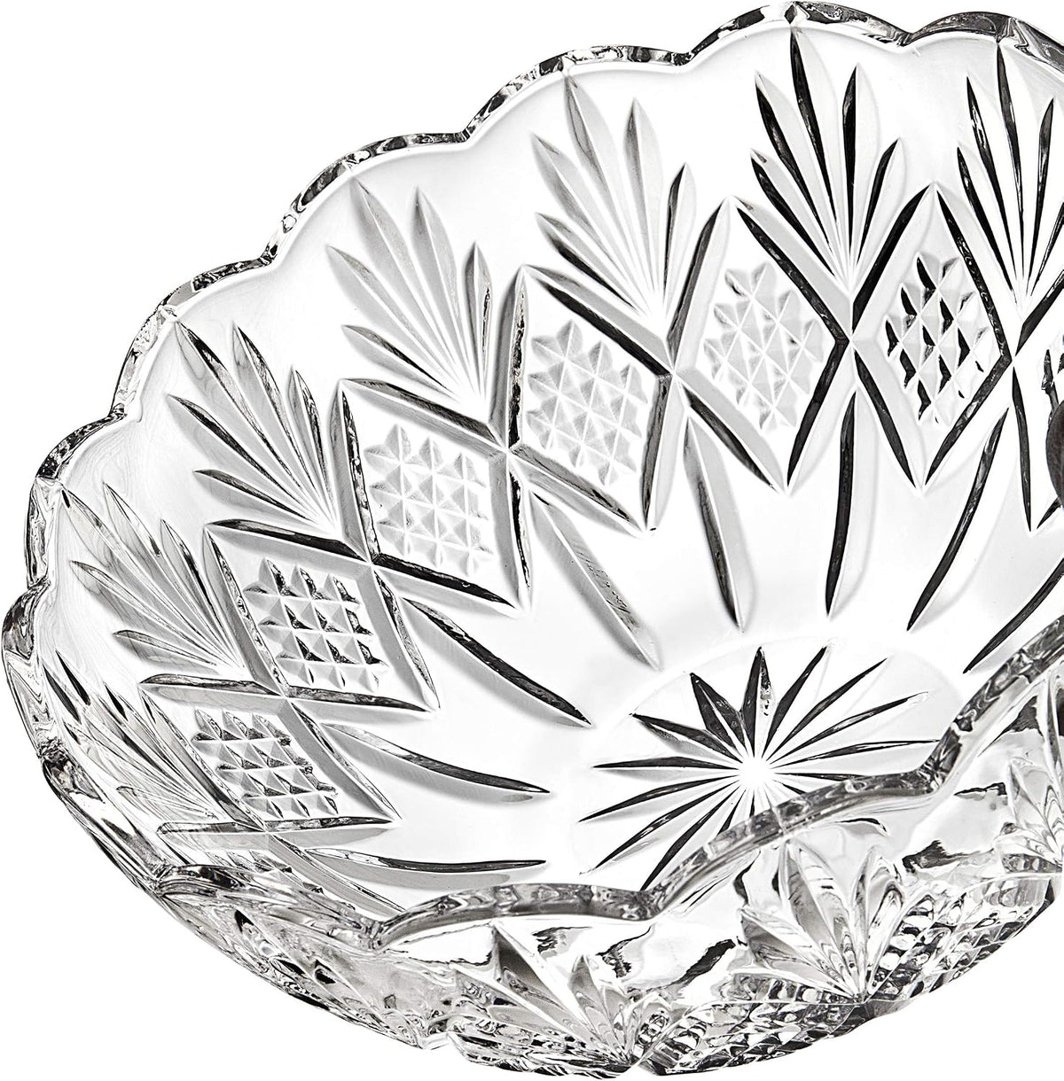 Godinger 8.5" Serving Bowl  Salad Bowl - Dublin Collection  Giftable Packaging