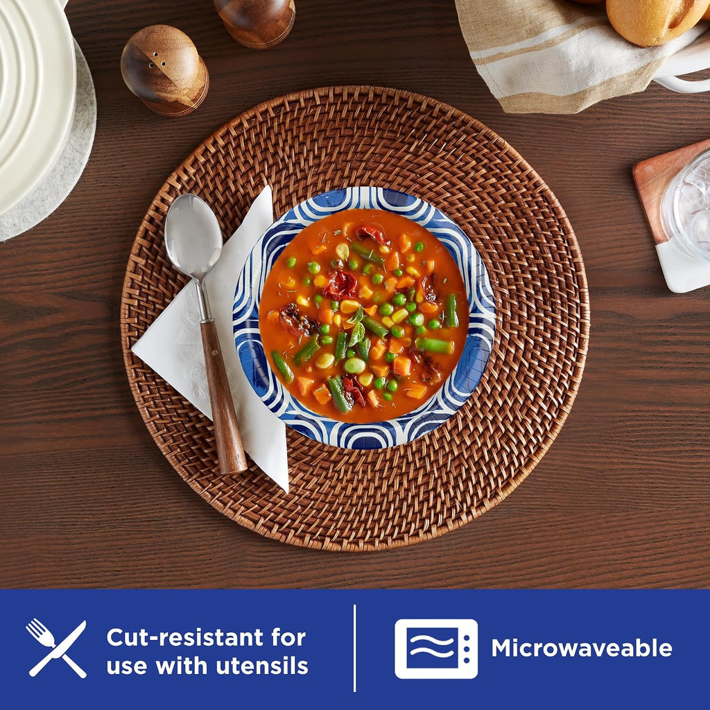 Dixie Ultra  Large Paper Bowls  20 Oz  56 Count  Microwave Safe  Compostable  Disposable Bowls Great For Breakfast  Lunch  And Dinner Meals
